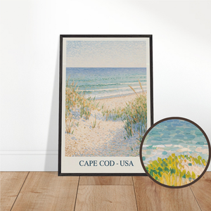 Cape Cod, USA - Van Gogh Style Pointillist Poster