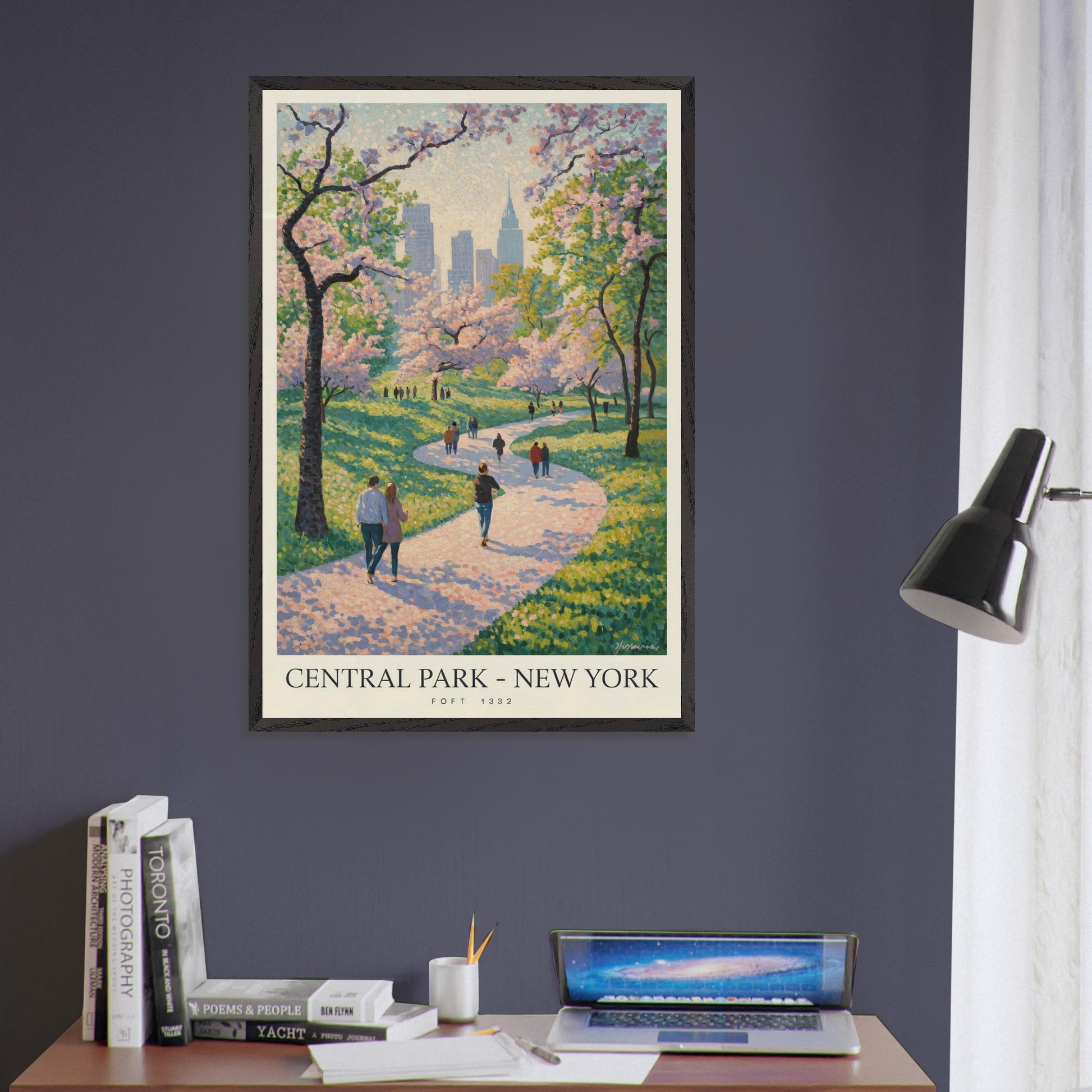 New York City, NY, USA - Van Gogh Style Pointillist Poster