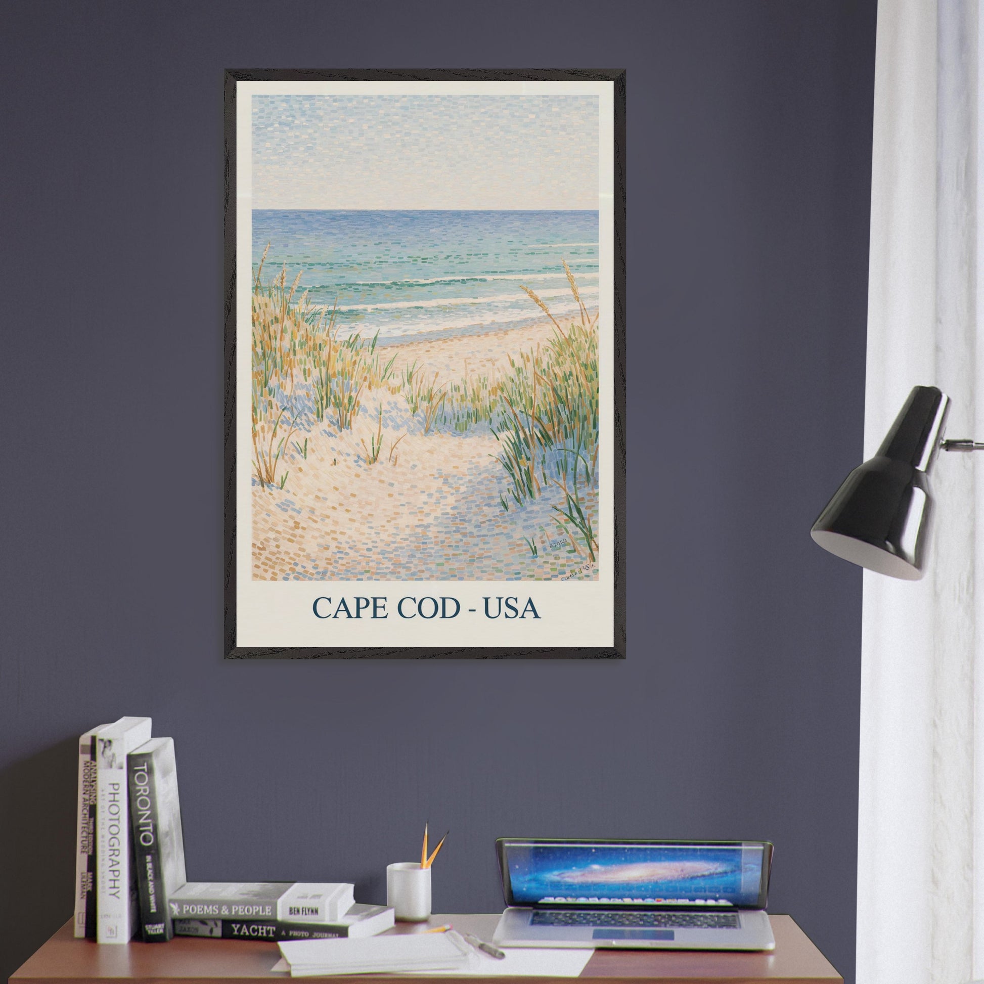 Cape Cod, USA - Van Gogh Style Pointillist Poster