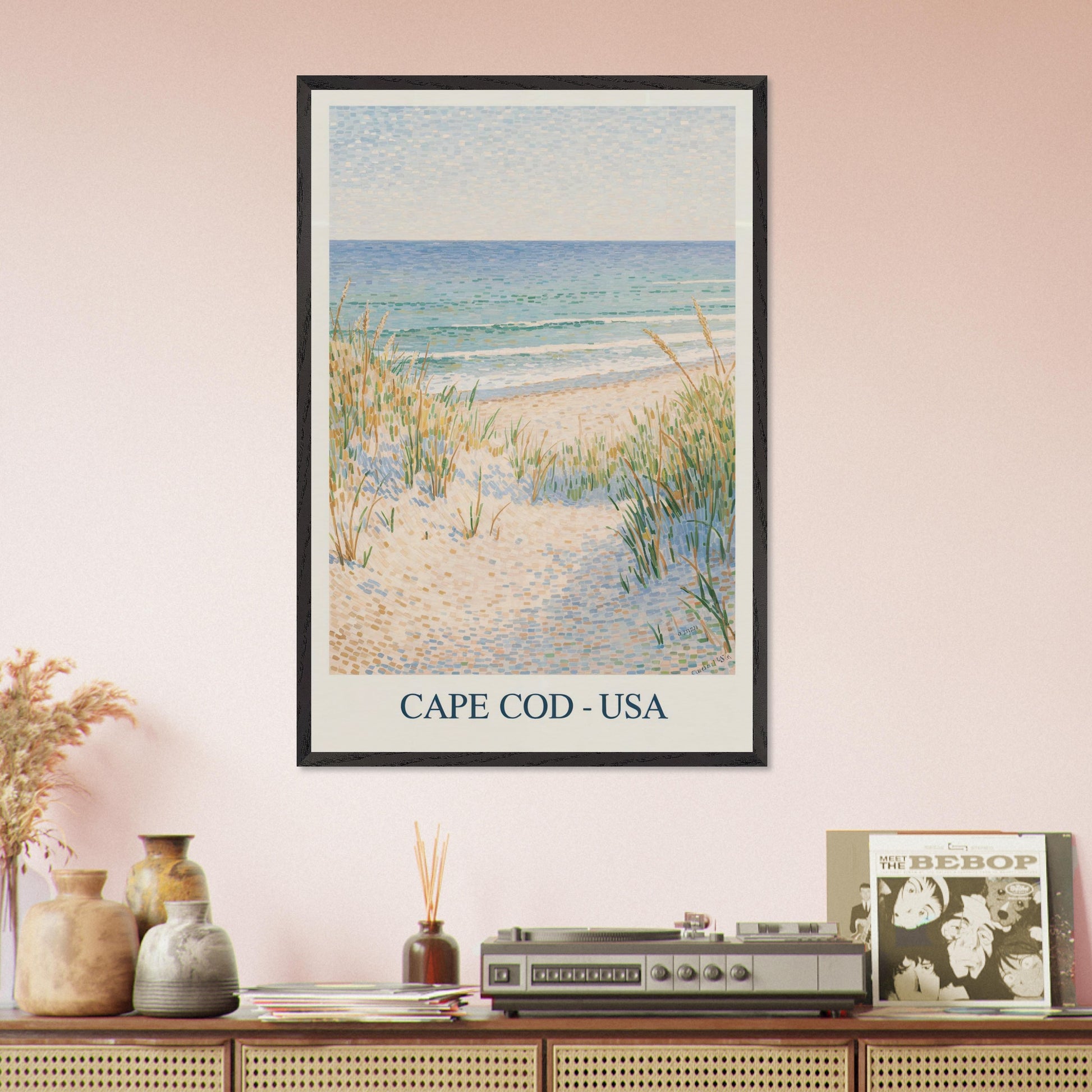 Cape Cod, USA - Van Gogh Style Pointillist Poster