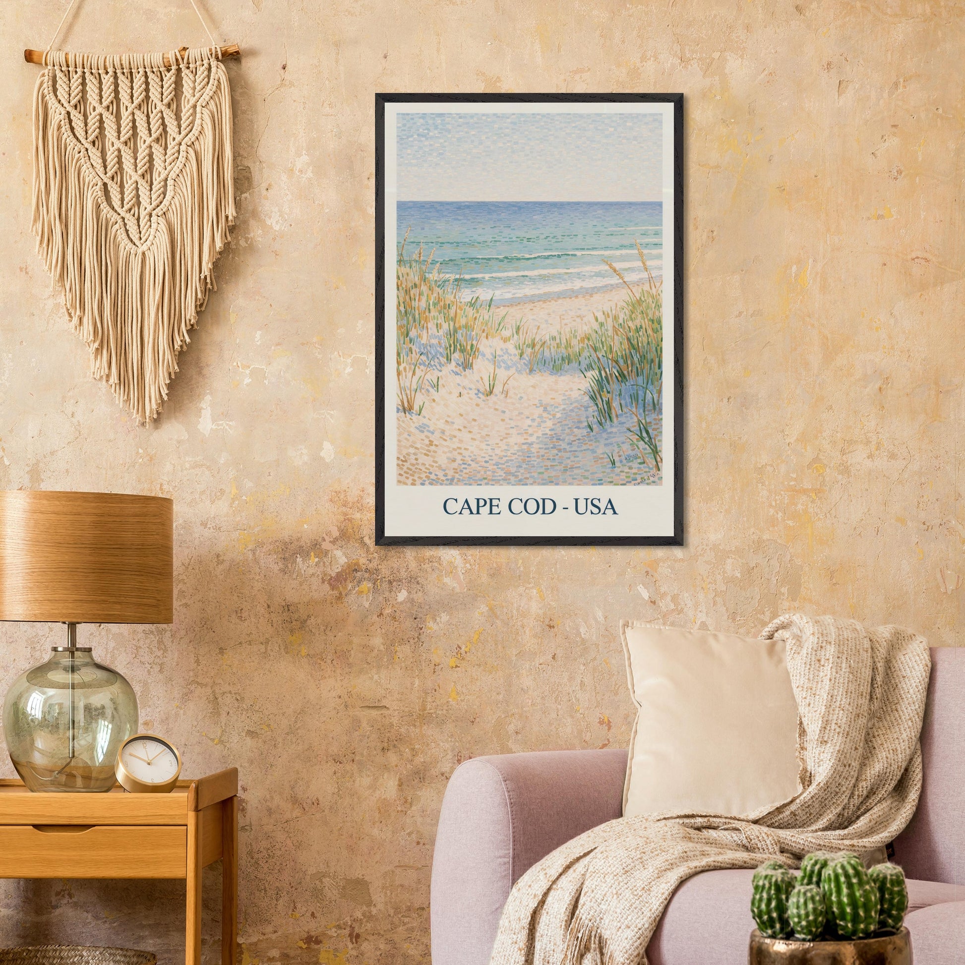 Cape Cod, USA - Van Gogh Style Pointillist Poster