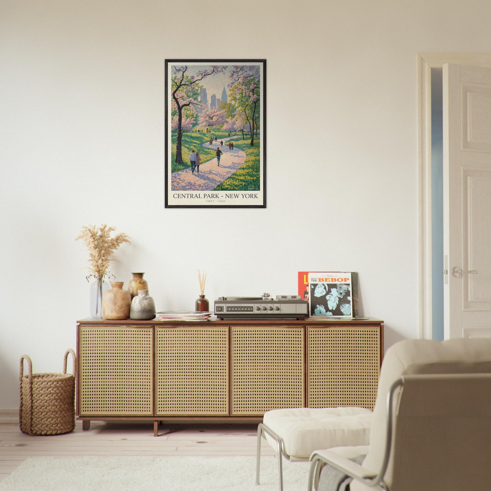New York City, NY, USA - Van Gogh Style Pointillist Poster