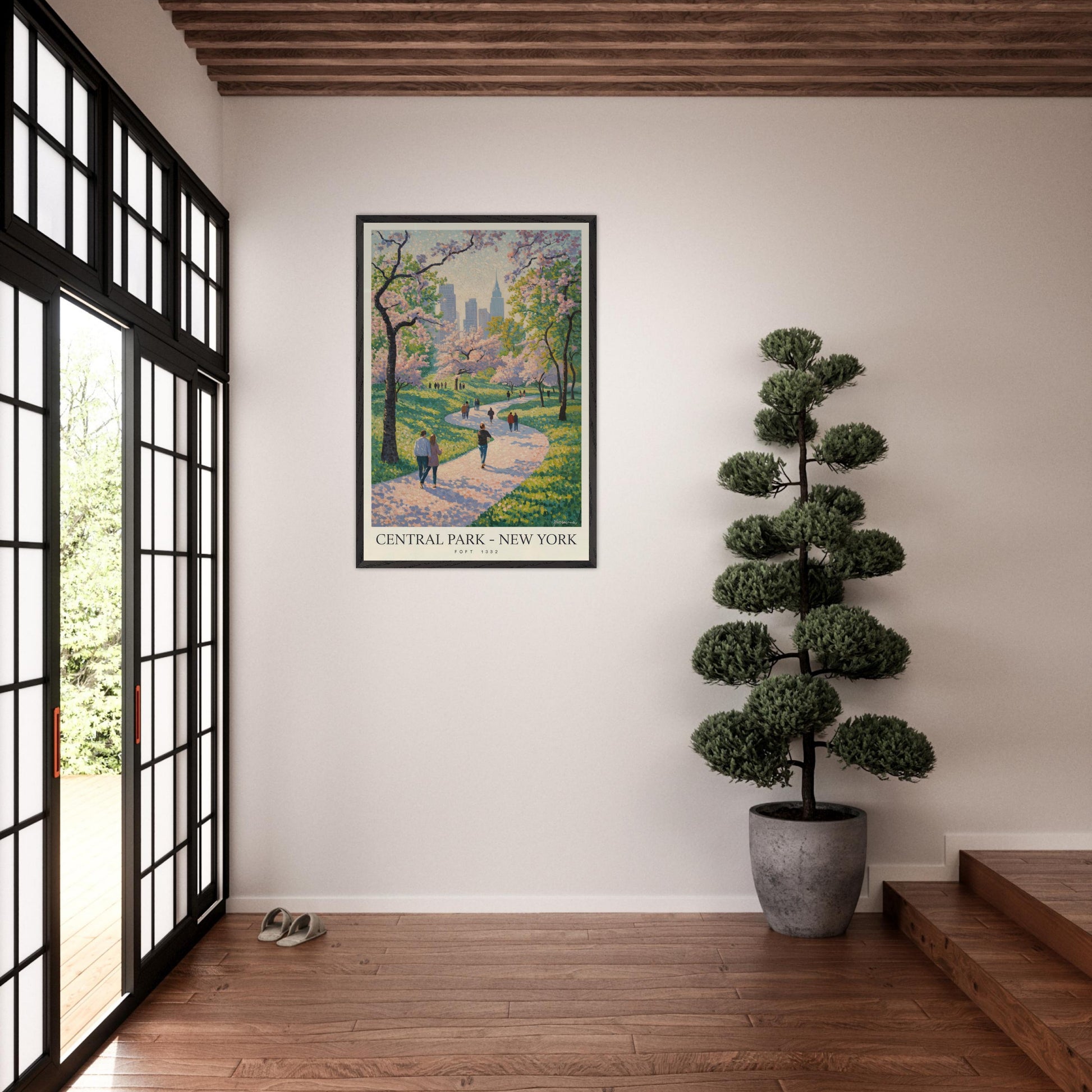 New York City, NY, USA - Van Gogh Style Pointillist Poster
