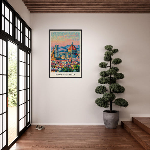 Florence, Italy - Van Gogh Style Pointillist Poster