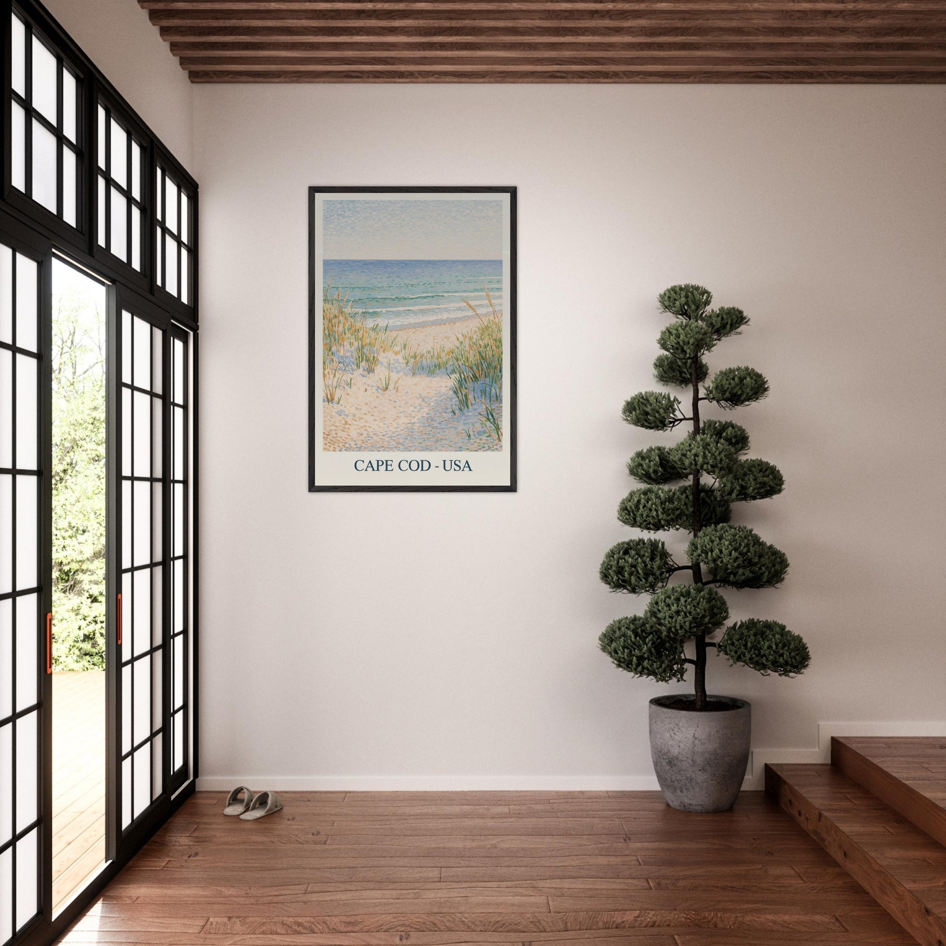 Cape Cod, USA - Van Gogh Style Pointillist Poster